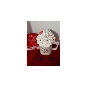 Rae Dunn XOXO Mug with Faux Whipped Cream Design